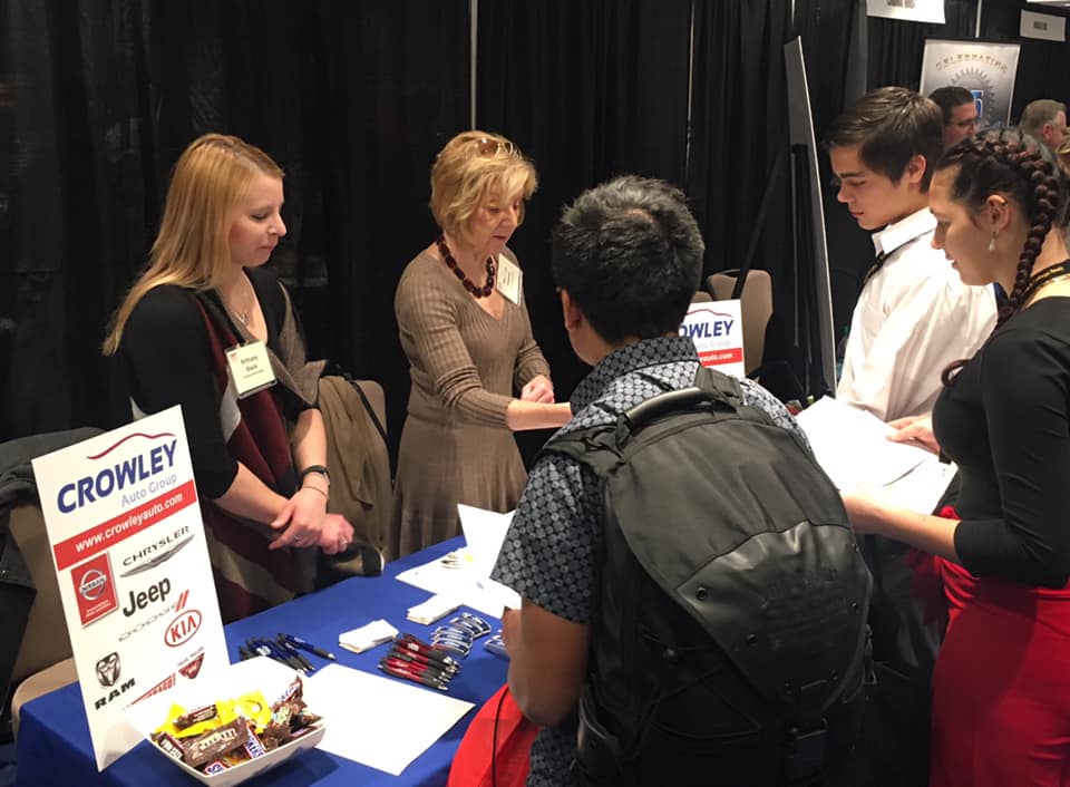 vendor at auto retailers career fair